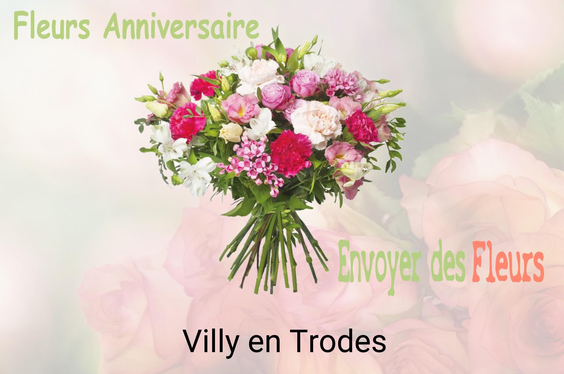 Bouquet de fleurs d’anniversaire livré à Villy-en-Trodes