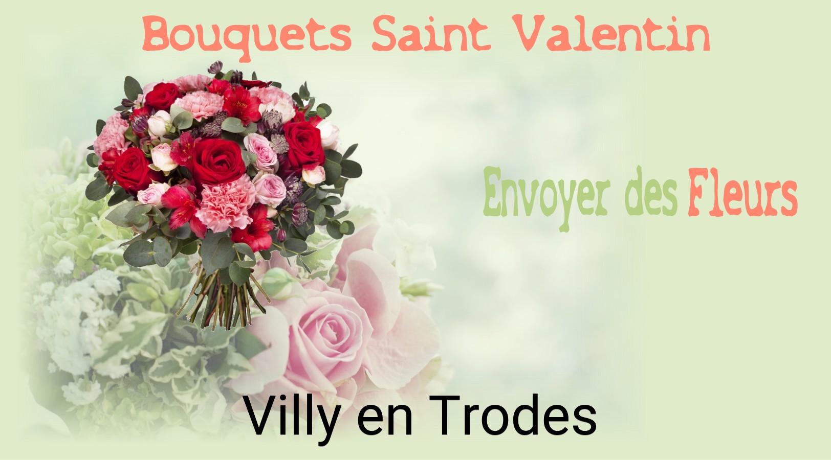 Roses de Saint-Valentin livrées à Villy-en-Trodes
